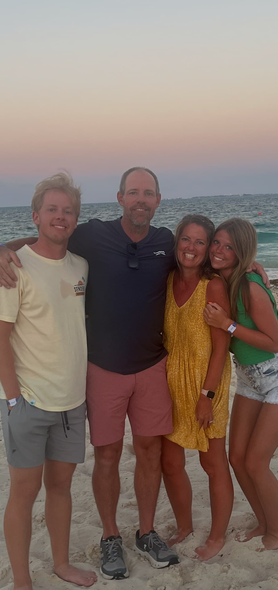 Matt Weddell with his wife Olivia and their two kids, Harrison and Sidney